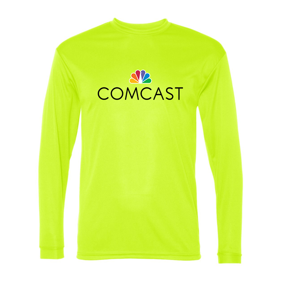 Men's Comcast  Polyester Long Sleeve T-Shirt