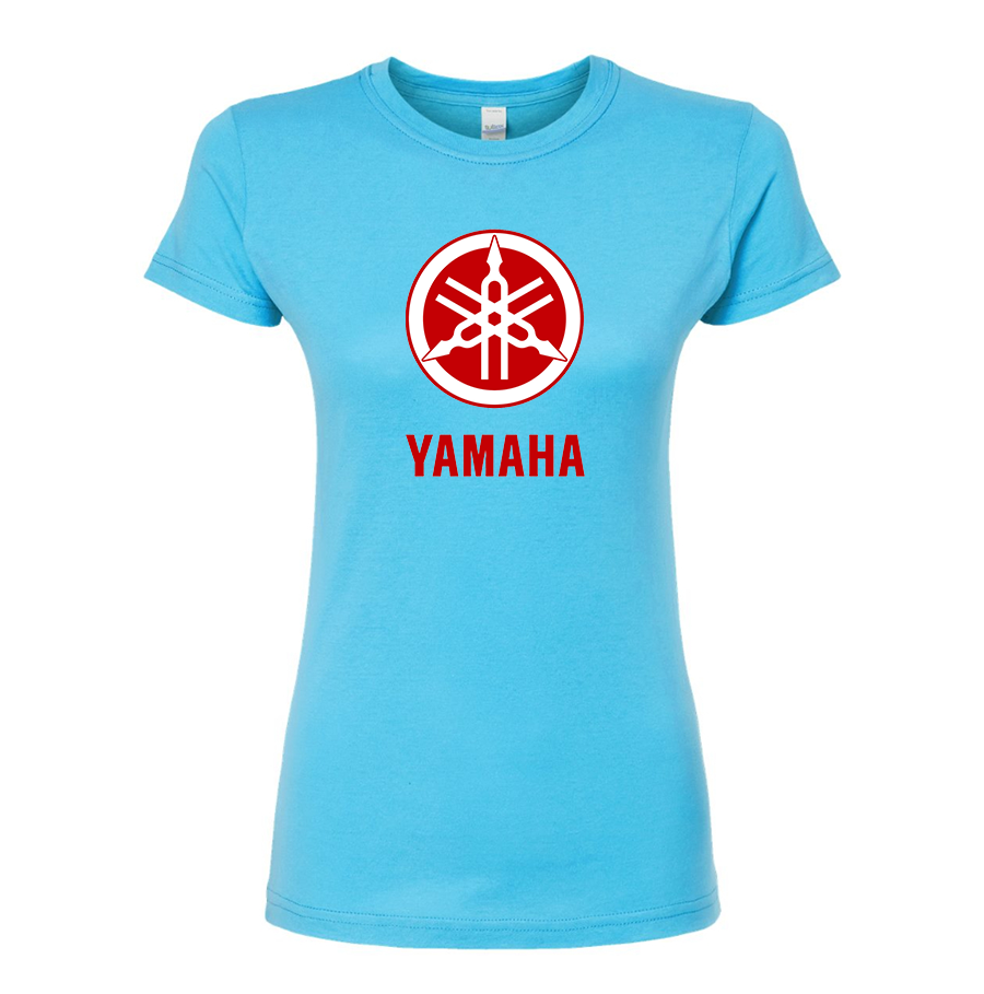 Women’s Yamaha Motorcycle Round Neck T-Shirt