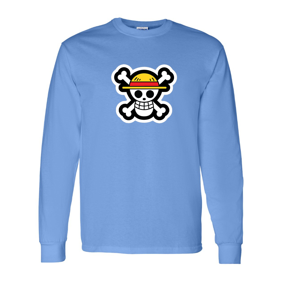 Men's Straw Hat Long Sleeve T-Shirt