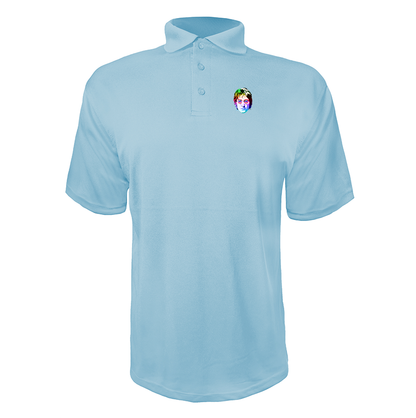 Men's John Lennon Face Art Music Polyester Polo