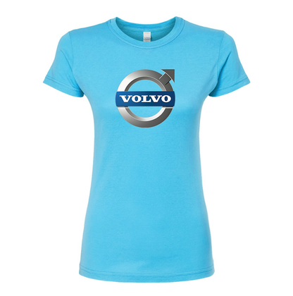 Women’s Volvo Car   Round Neck T-Shirt