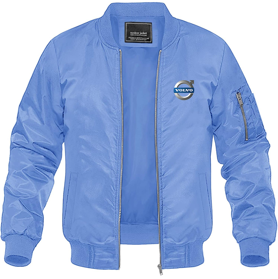 Men's Volvo Car   Lightweight Bomber Jacket Windbreaker Softshell Varsity Jacket Coat