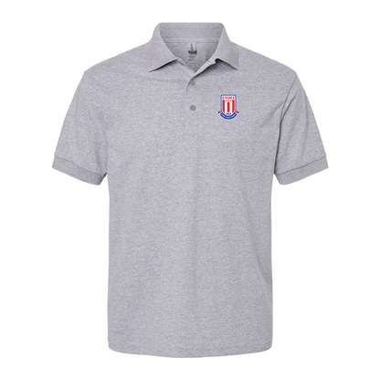 Men's Stoke City Soccer  Gildan Dry Blend Jersey Polo