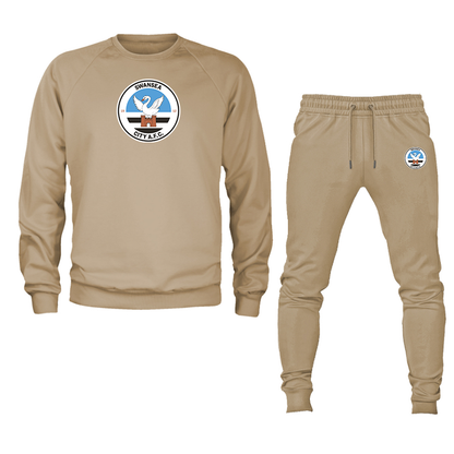 Men's Swansea City Soccer Crewneck Sweatshirt Joggers Suit