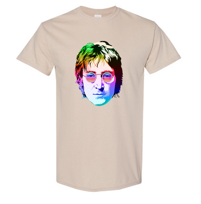 Youth's John Lennon Face Art Music Cotton T-Shirt