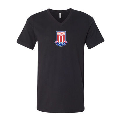 Stoke City Soccer  BELLA  CANVAS - Jersey V-Neck T-Shirt