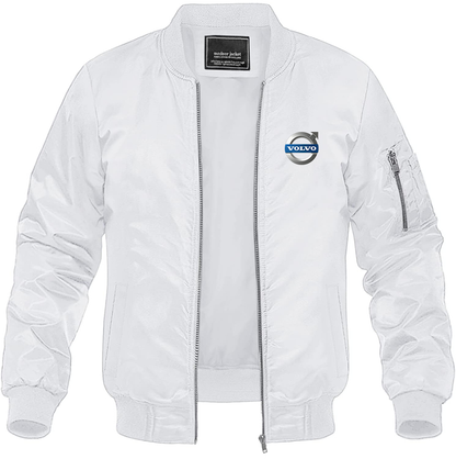 Men's Volvo Car   Lightweight Bomber Jacket Windbreaker Softshell Varsity Jacket Coat