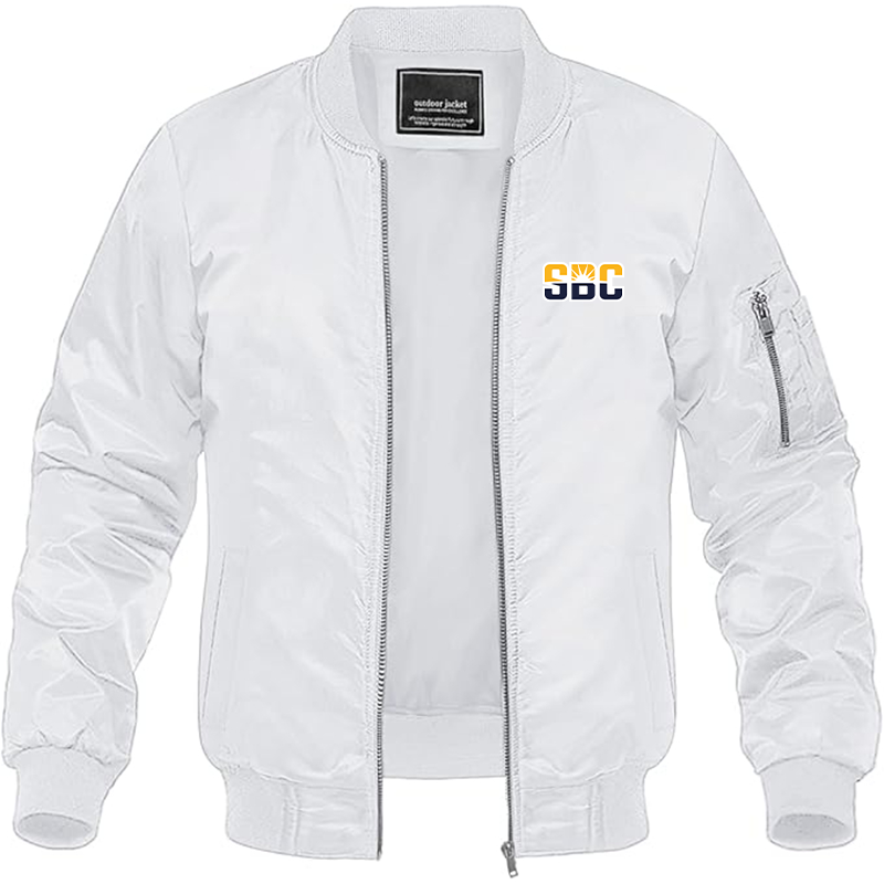 Men's Sun Belt Conference  Lightweight  Bomber Jacket Windbreaker Softshell Varsity Jacket Coat