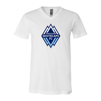 Men's Vancouver Whitecaps FC BELLA + CANVAS - Jersey V-Neck T-Shirt