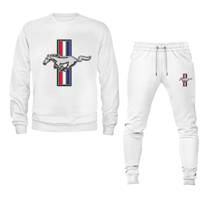 Men's Mustang Crewneck Sweatshirt Joggers Suit