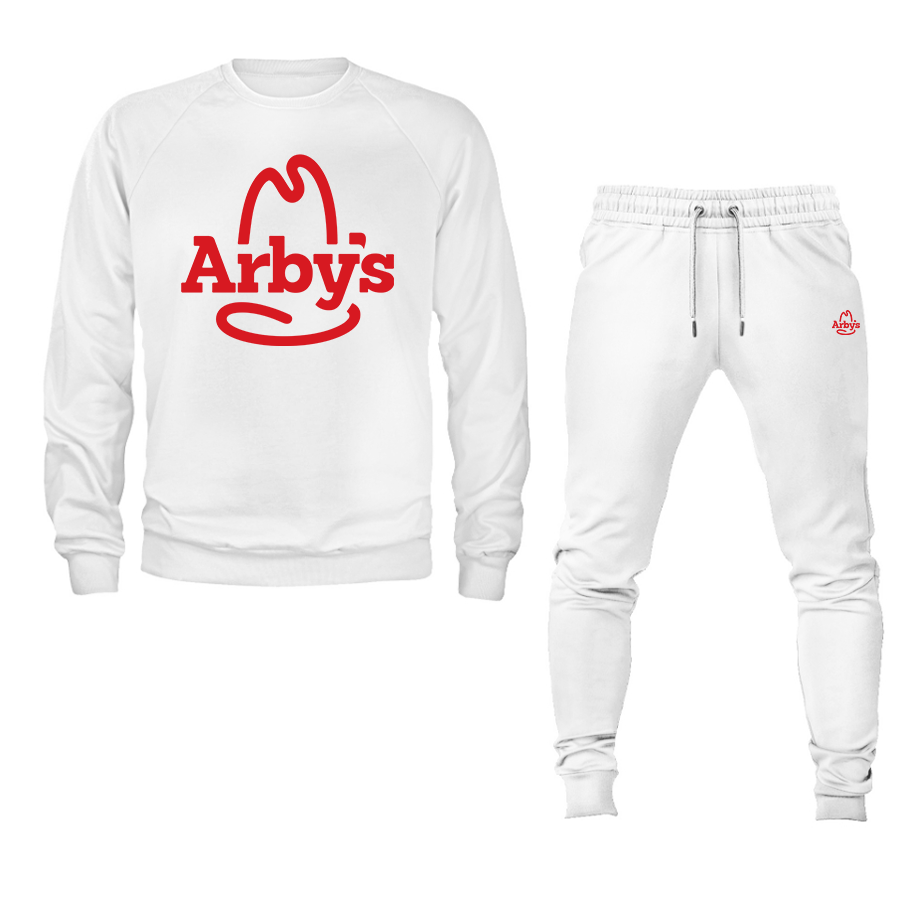 Men's Arby's Crewneck Sweatshirt Joggers Suit