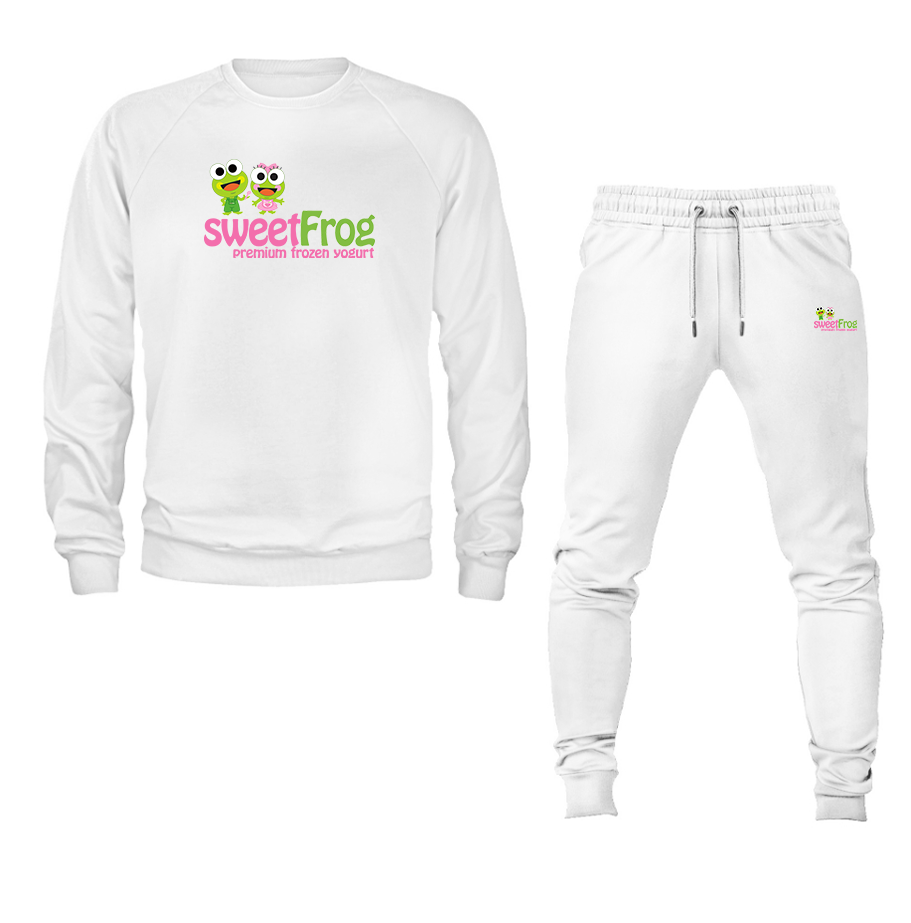 Men's Sweet Frog Frozen Crewneck Sweatshirt Joggers Suit