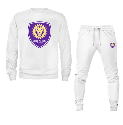 Men's Orlando City Soccer Crewneck Sweatshirt Joggers Suit