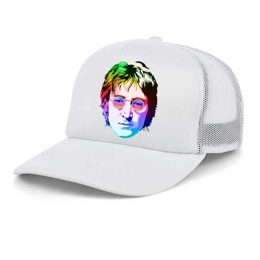 John Lennon Face Art Music Trucker Hat