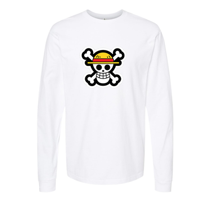 Men's Straw Hat Long Sleeve T-Shirt