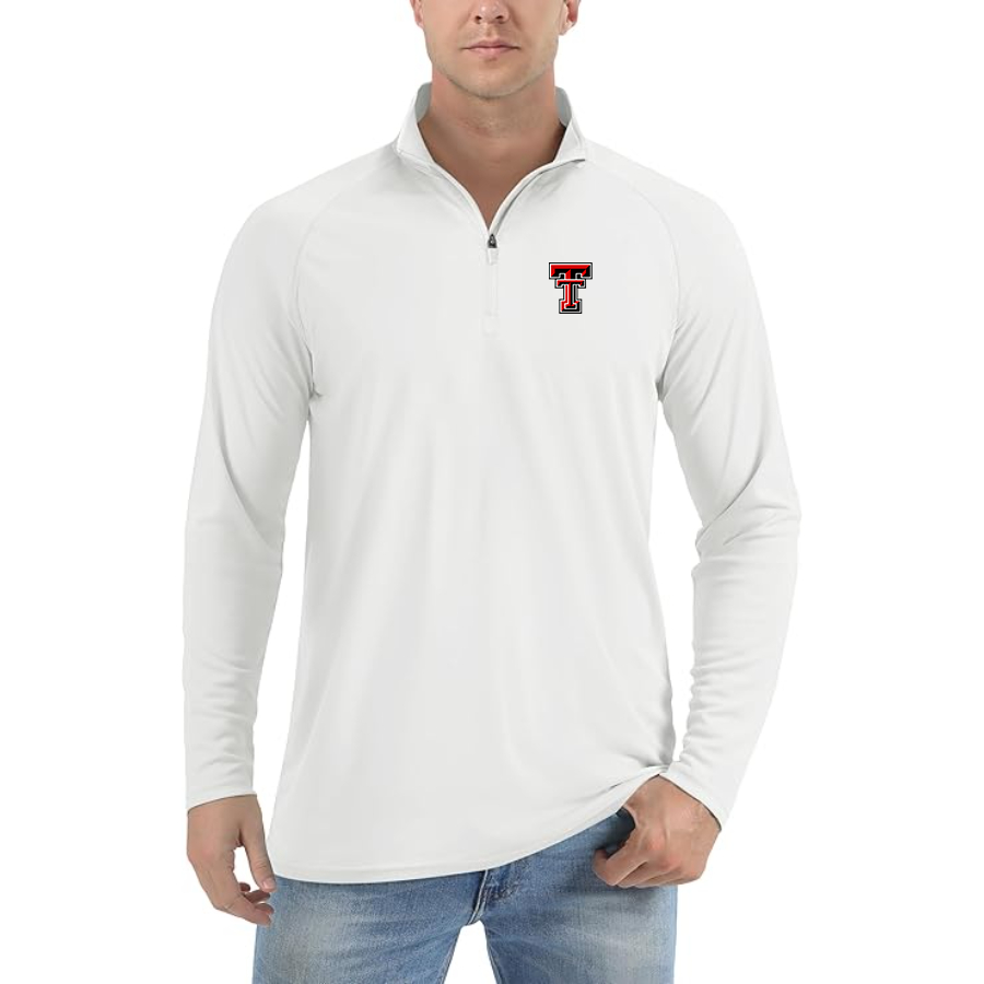 Men's Texas Tech Red Raiders  Lightweight Quarter-Zip Athletic Shirt Long Sleeve