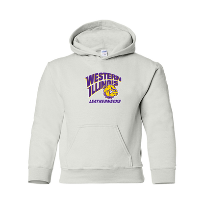 Youth Western Illinois Leathernecks Gildan Heavy Blend  Hooded Sweatshirt