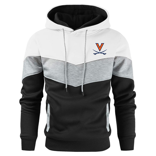 Men's (Design Here) Gesean  Novelty Color Block Pullover Fleece Hoodie Long Sleeve Casual