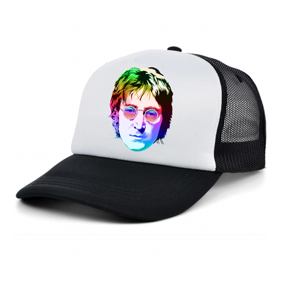 John Lennon Face Art Music Trucker Hat