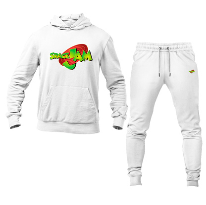 Men's Space Jam Pullover Hoodie Joggers Set