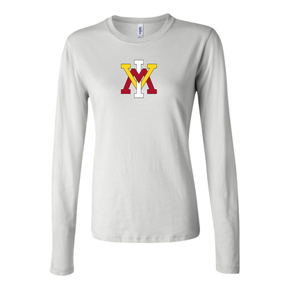 BELLA CANVAS Women’s VMI Keydets Jersey Long Sleeve Tee