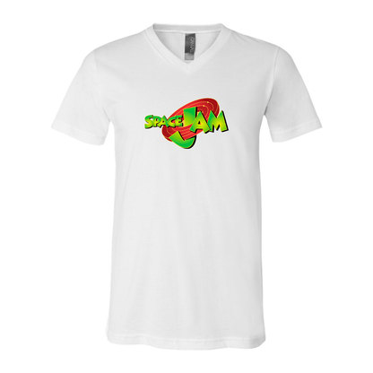 Men's Space Jam BELLA + CANVAS - Jersey V-Neck T-Shirt