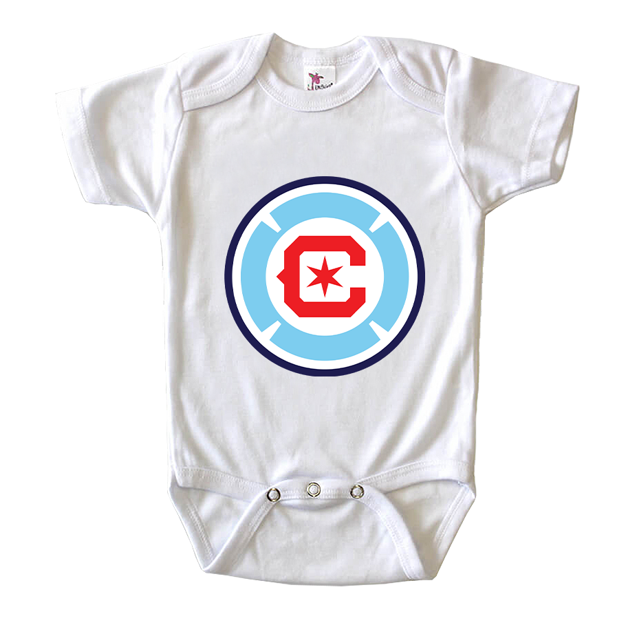 Chicago fire Soccer Baby Romper Onesie