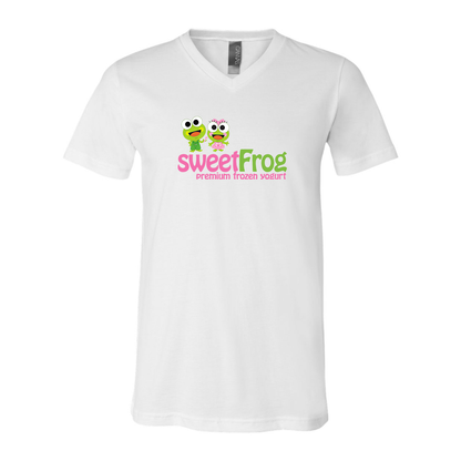 Men's Sweet Frog Frozen BELLA + CANVAS - Jersey V-Neck T-Shirt