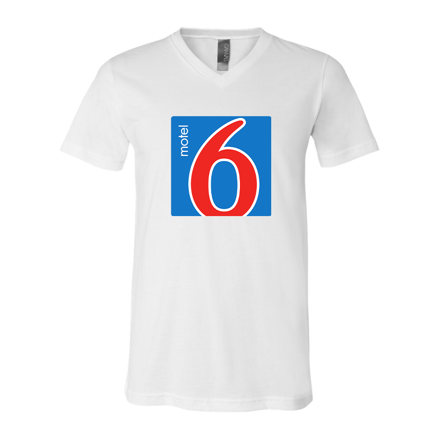 Men's Motel 6 BELLA + CANVAS - Jersey V-Neck T-Shirt