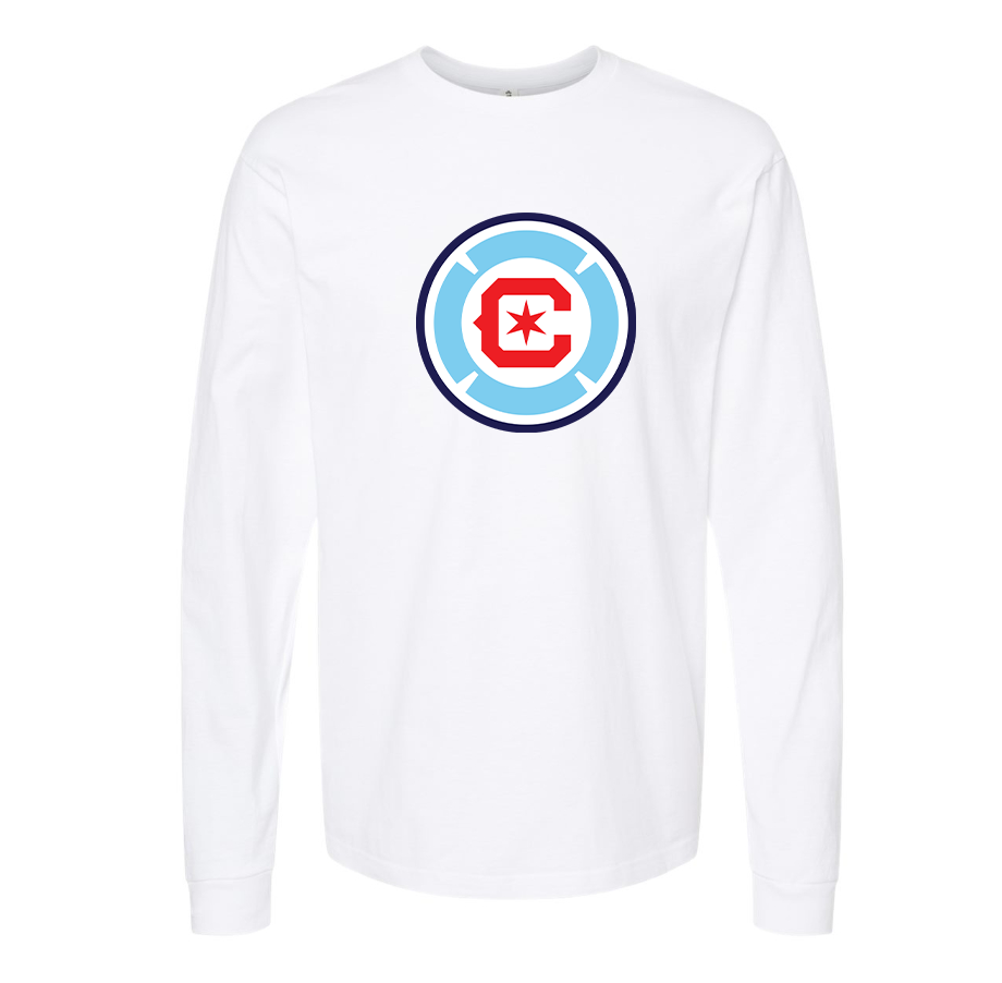 Men's Chicago fire Soccer Long Sleeve T-Shirt