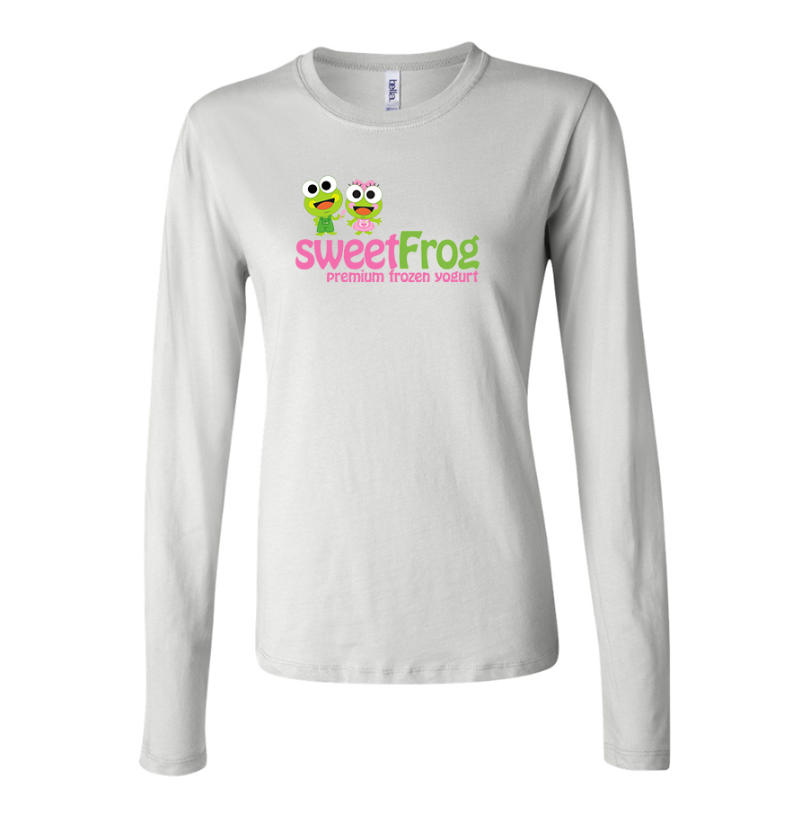 Women's Sweet Frog Frozen Long Sleeve T-Shirt