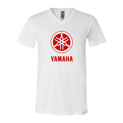 Men's Yamaha Motorcycle BELLA + CANVAS - Jersey V-Neck T-Shirt