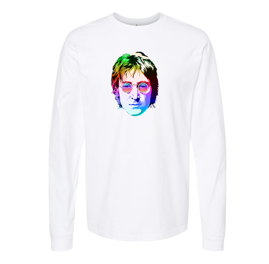 Youth's John Lennon Face Art Music Long Sleeve T-Shirt