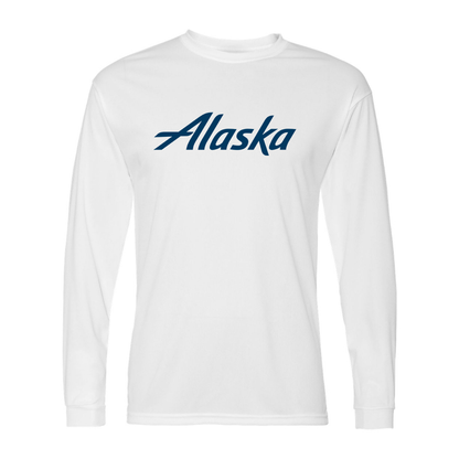 Men's Alaska Airline  Polyester Long Sleeve T-Shirt