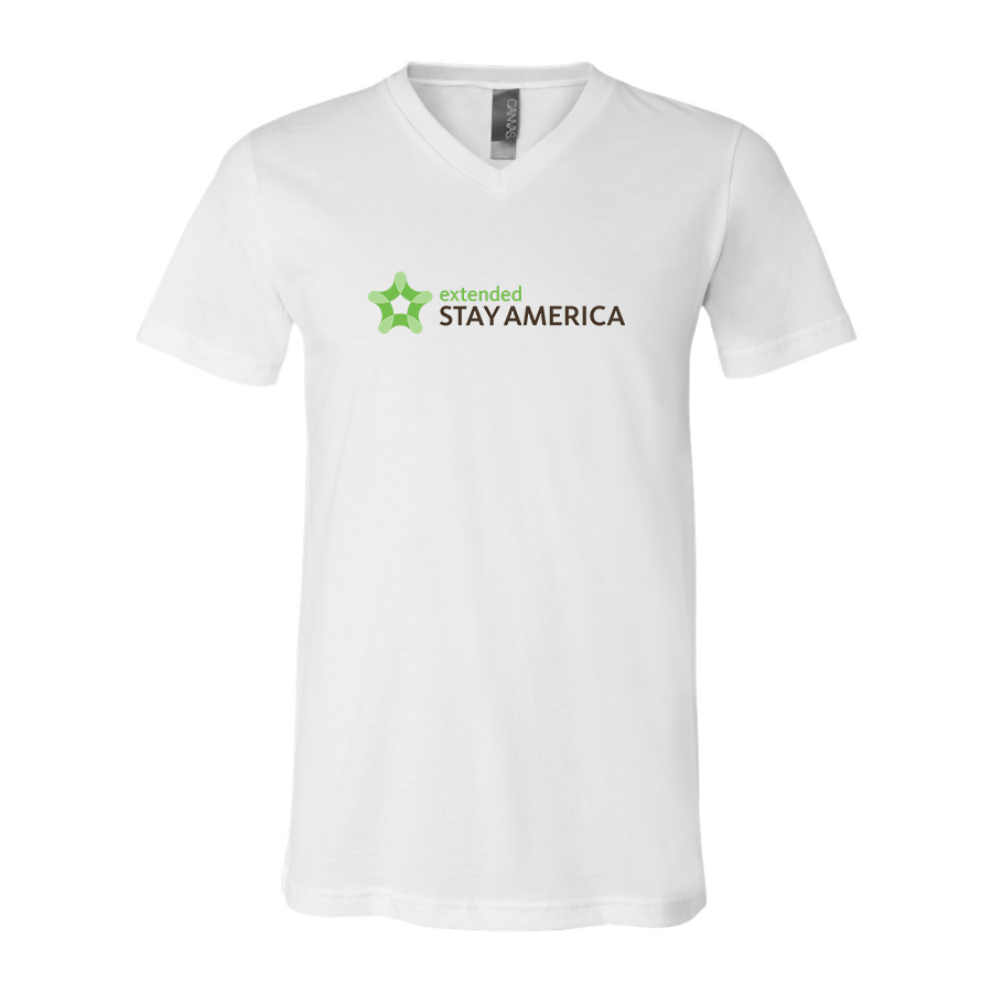 Men's Extended Stay America BELLA + CANVAS - Jersey V-Neck T-Shirt