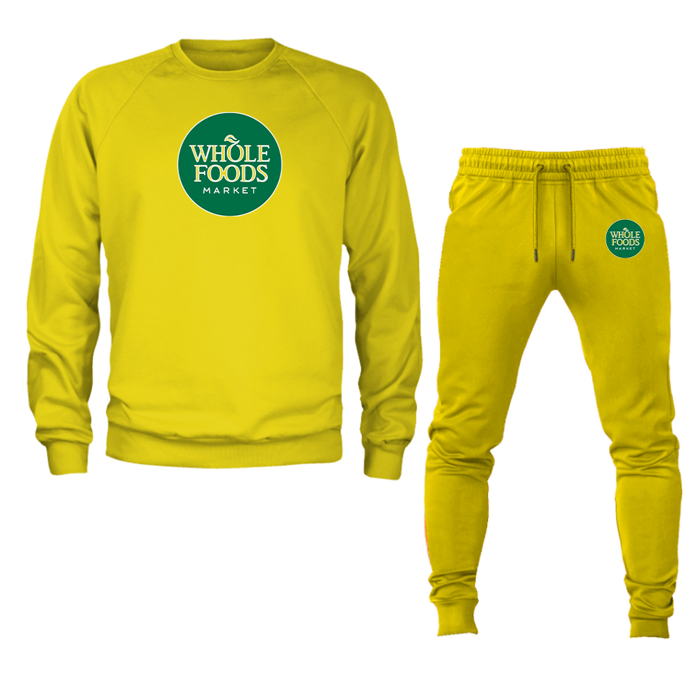 Men's Whole Foods Market Crewneck Sweatshirt Joggers Suit