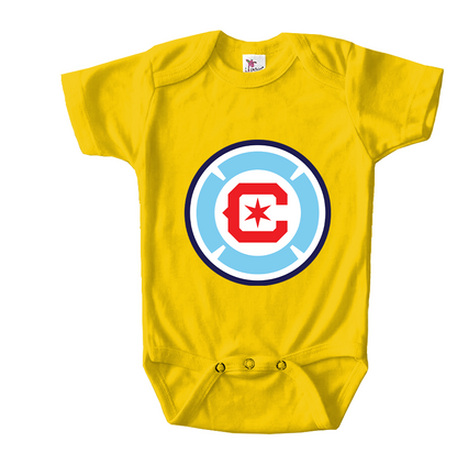 Chicago fire Soccer Baby Romper Onesie