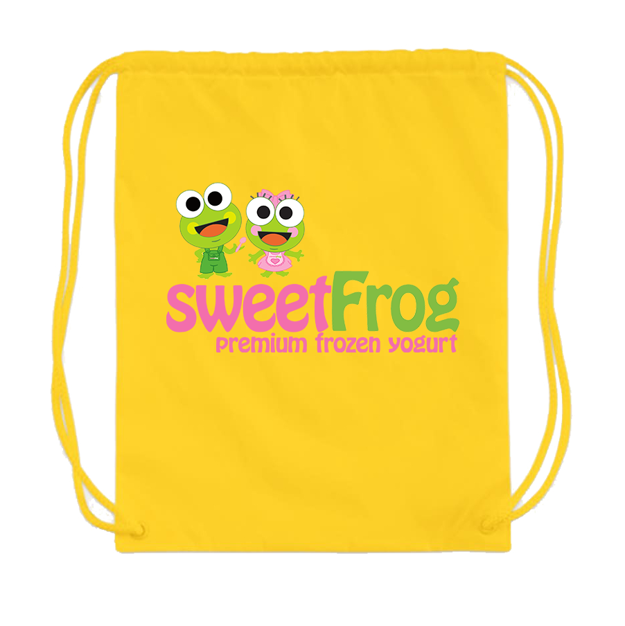 Sweet Frog Frozen Drawstring Bag