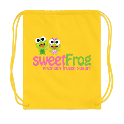 Sweet Frog Frozen Drawstring Bag