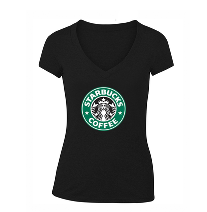 Women's Starbucks Coffee V-Neck T-Shirt