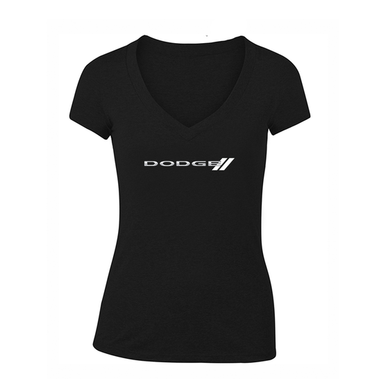 Women's Dodge Car  V-Neck T-Shirt