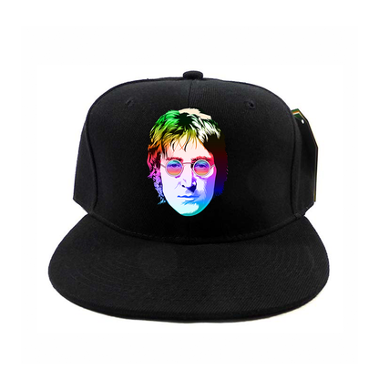 John Lennon Face Art Music Snapback Hat