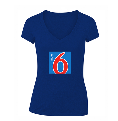 Women's Motel 6 V-Neck T-Shirt