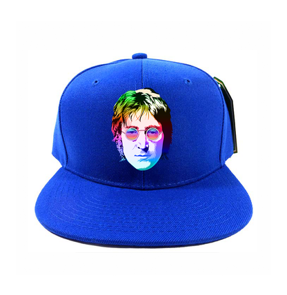 John Lennon Face Art Music Snapback Hat