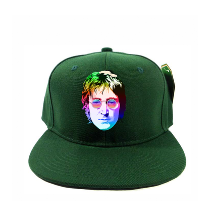 John Lennon Face Art Music Snapback Hat