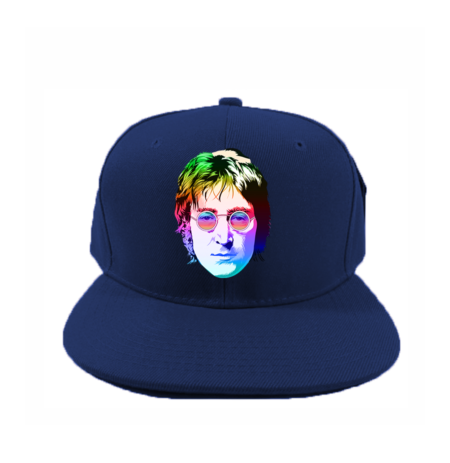 John Lennon Face Art Music Snapback Hat