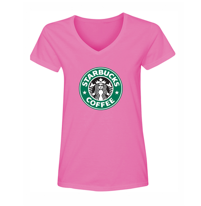 Women's Starbucks Coffee V-Neck T-Shirt