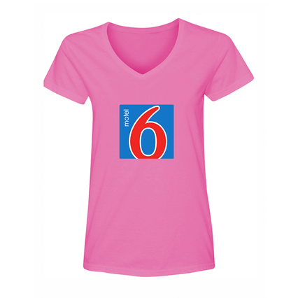 Women's Motel 6 V-Neck T-Shirt