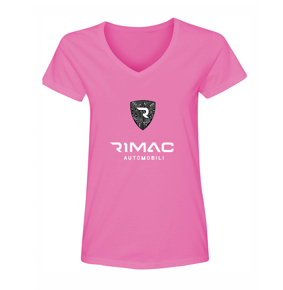 Women's Rimac Automobili  V-Neck T-Shirt