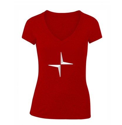 Women's Polestar Electric Car V-Neck T-Shirt